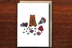 Wombat's Valentine - Valentine's Day Card